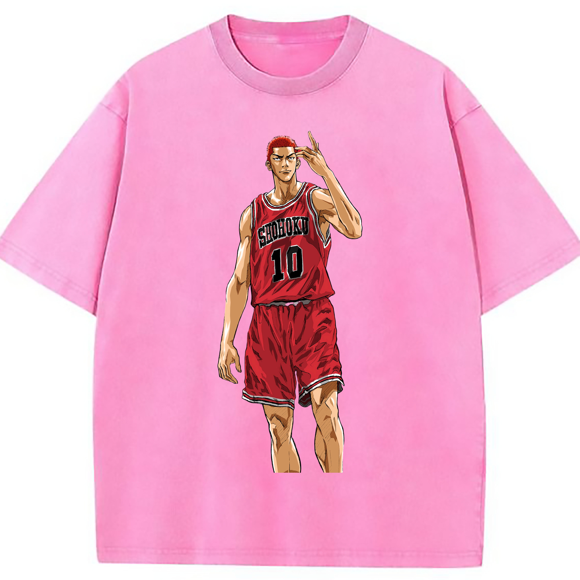 （画像用） SLAM DUNK／スラムダンク 綿100% ヴィンテージ風 半袖Tシャツ（フロントプリント）